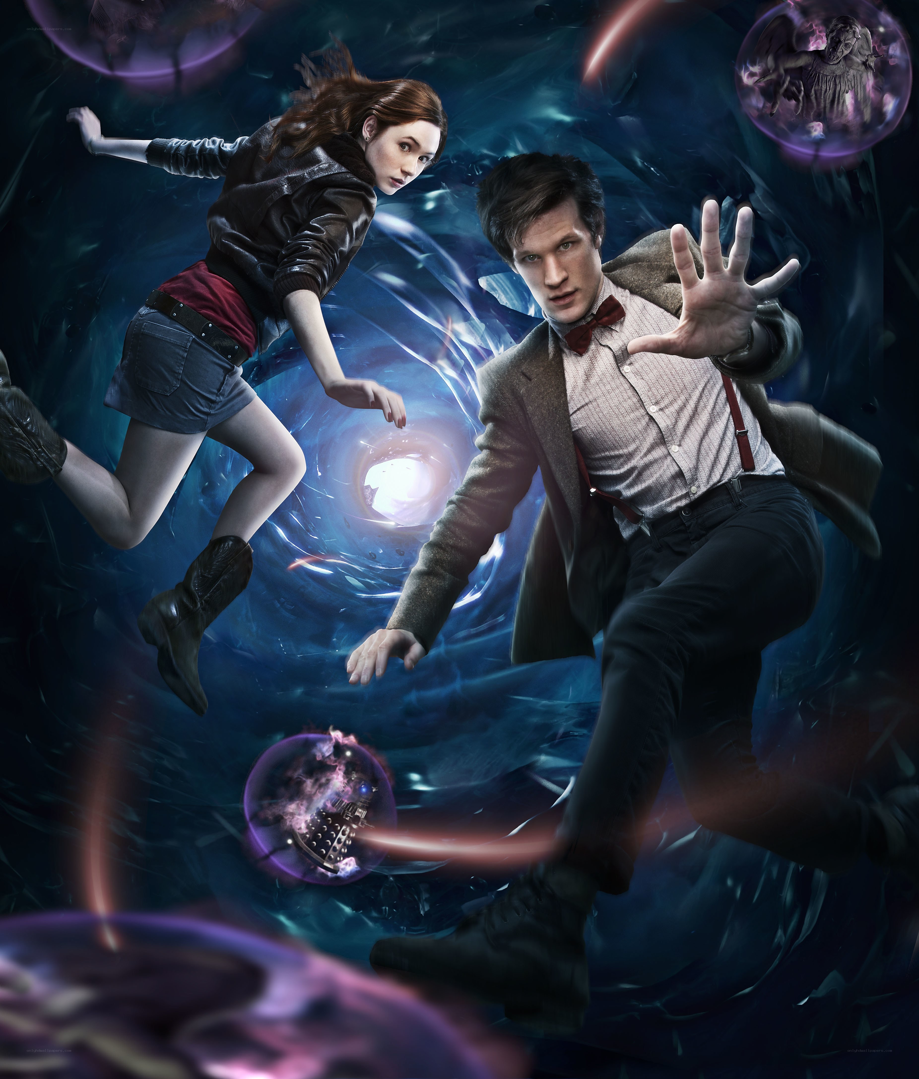 Doctor Who in a time vortex