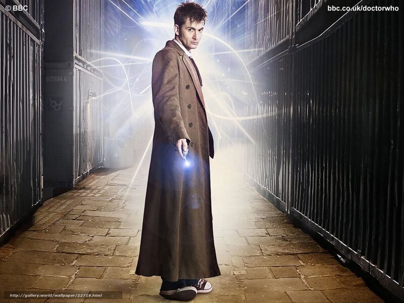Doctor Who in an alleyway
