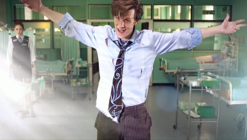 Doctor Who in hospital scene