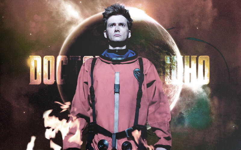 Doctor Who in space suit