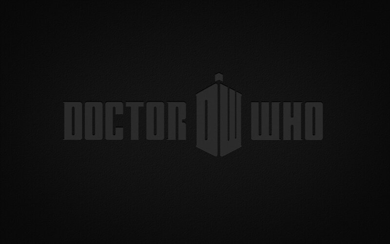 Doctor Who Logo — Black, Dark