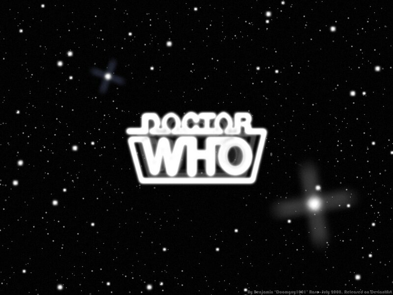 Doctor Who logo in space