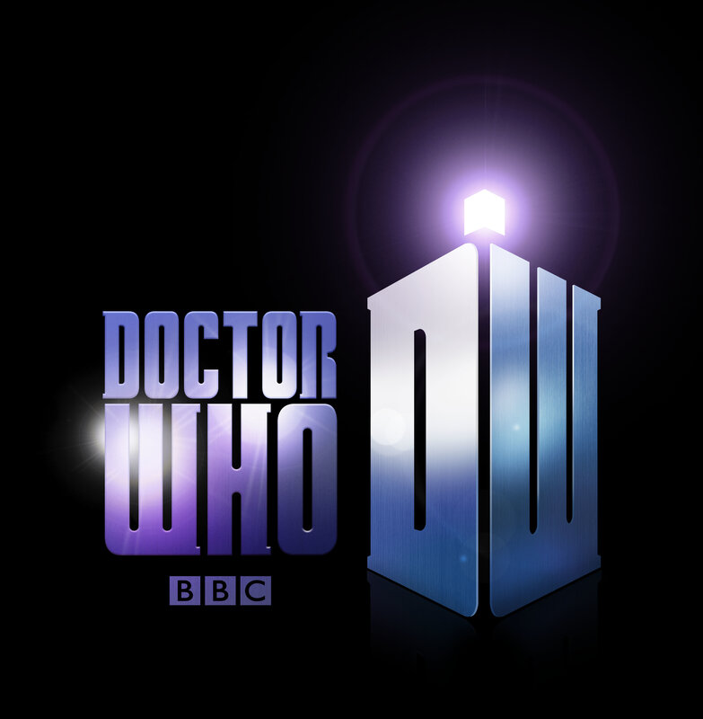 Doctor Who logo with TARDIS