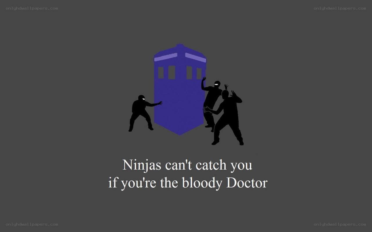 Doctor Who meme with ninjas