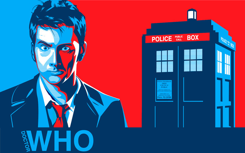 Doctor Who pop art poster