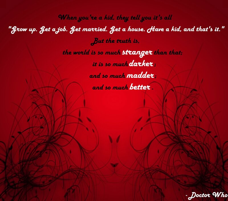 Doctor Who quote on growing up