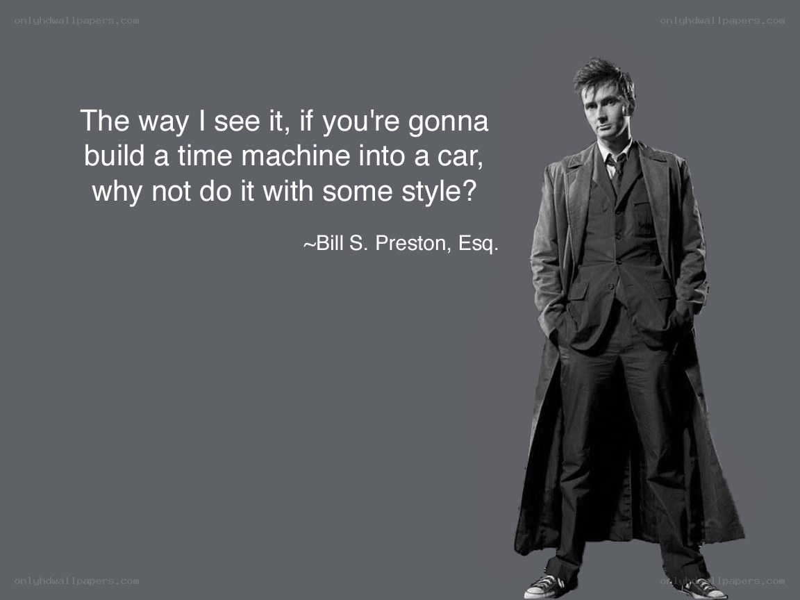 Doctor Who quote with image