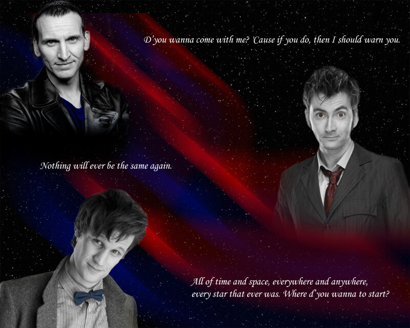 Doctor Who quotes collage