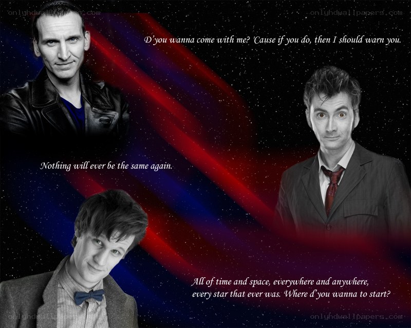 Doctor Who quotes collage