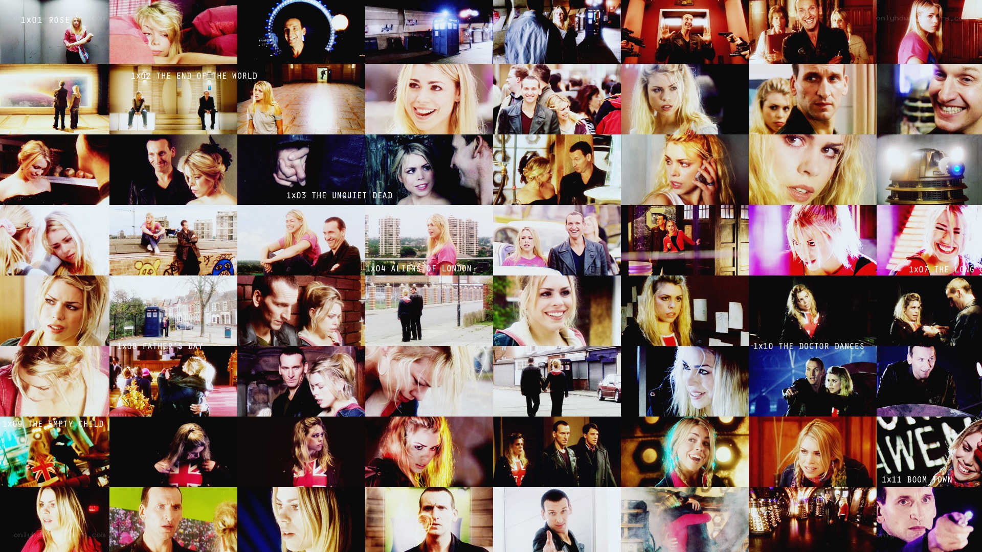 Doctor Who Rose Tyler collage