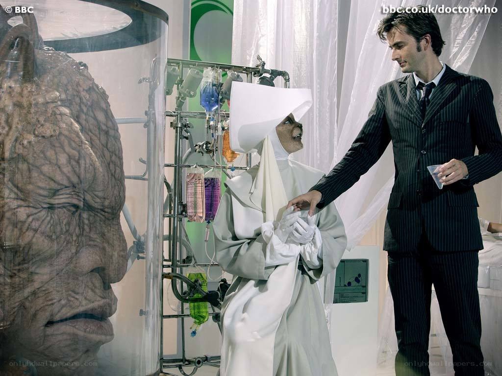 Doctor Who scene with alien