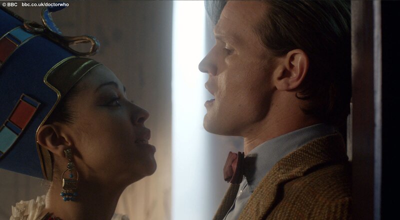 Doctor Who scene with Cleopatra