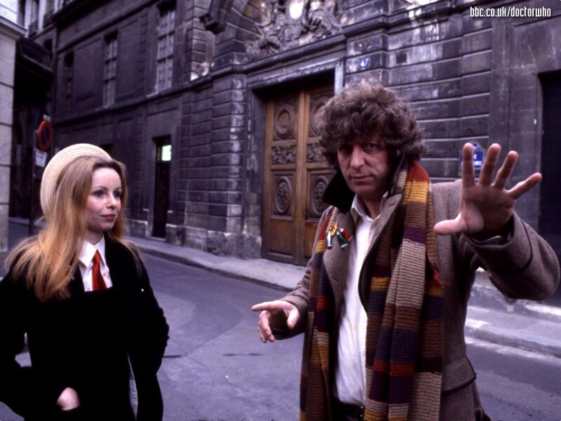 Doctor Who scene with companion