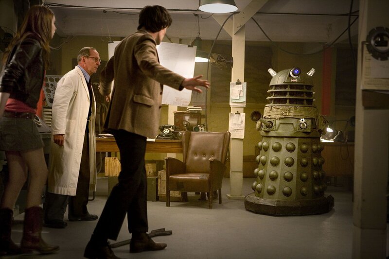 Doctor Who scene with Dalek
