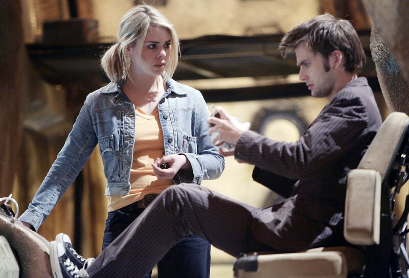 Doctor Who scene with Rose