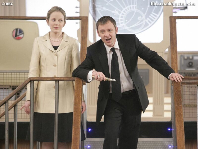 Doctor Who scene with TARDIS