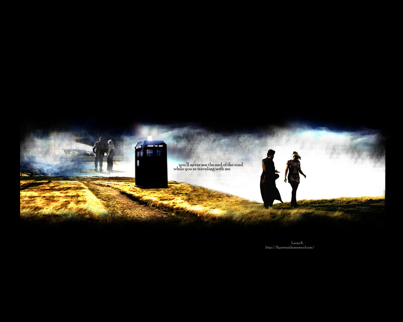 Doctor Who scene with TARDIS