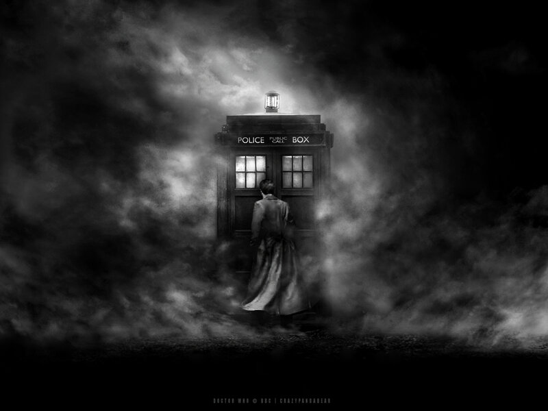 Doctor Who TARDIS in fog