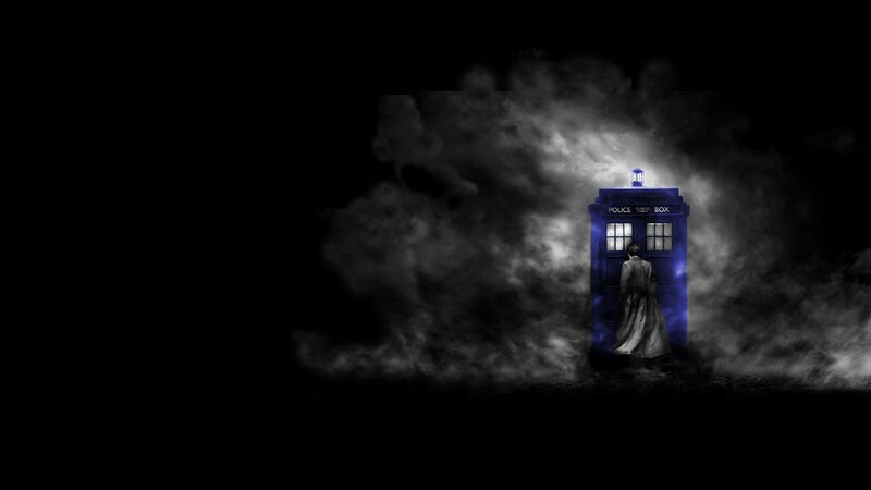 Doctor Who TARDIS in mist