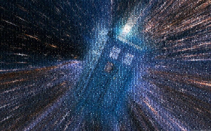 Doctor Who TARDIS mosaic