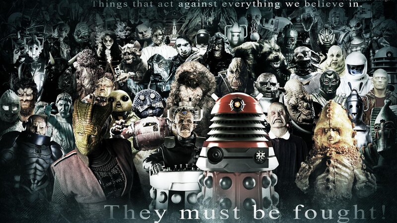 Doctor Who villains collage