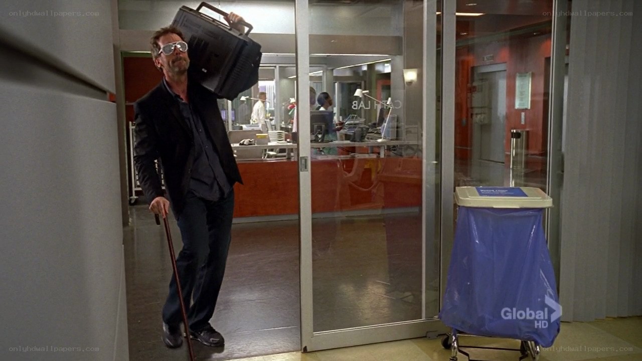 doctor with boombox and cane