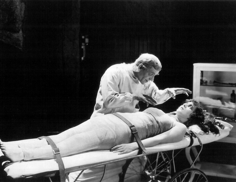 Doctor with patient on gurney