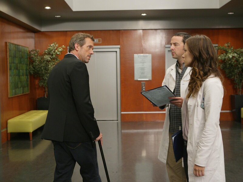 Doctors in hospital hallway