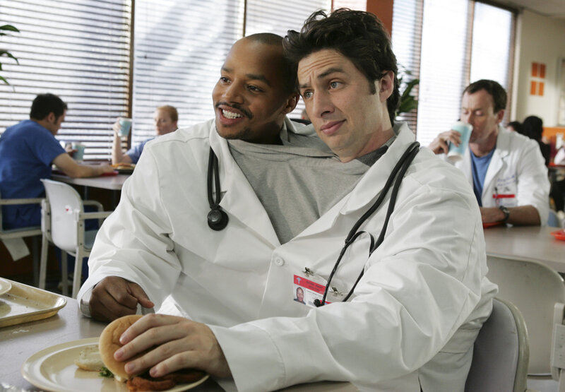 Doctors sharing a meal at hospital