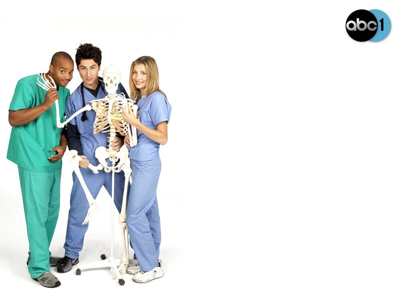 Doctors with skeleton model