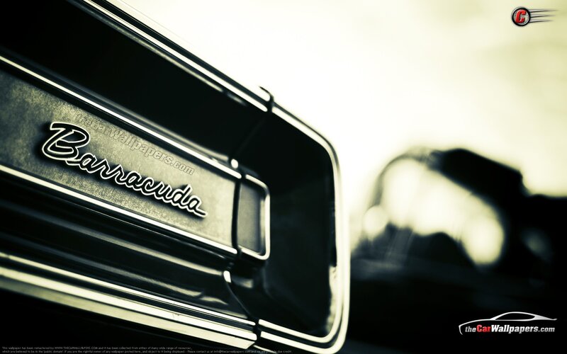 Dodge Barracuda emblem close-up