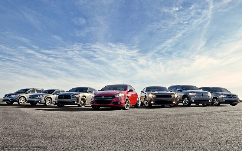 Dodge car lineup display