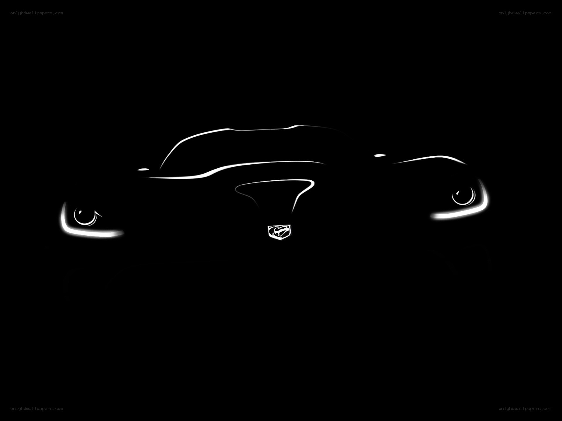 Dodge car silhouette teaser