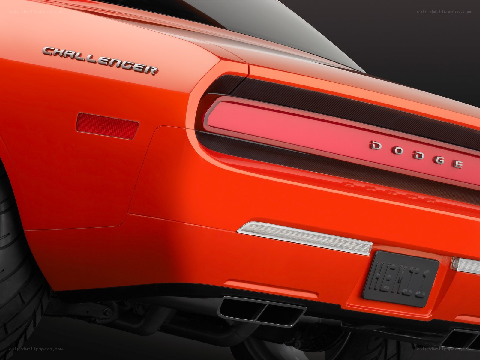 Dodge Challenger rear view
