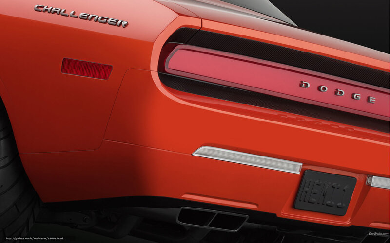 Dodge Challenger rear view