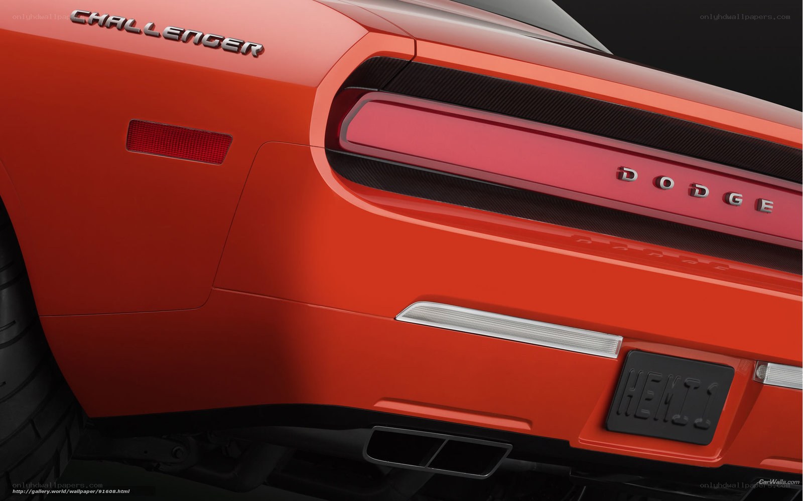 Dodge Challenger rear view