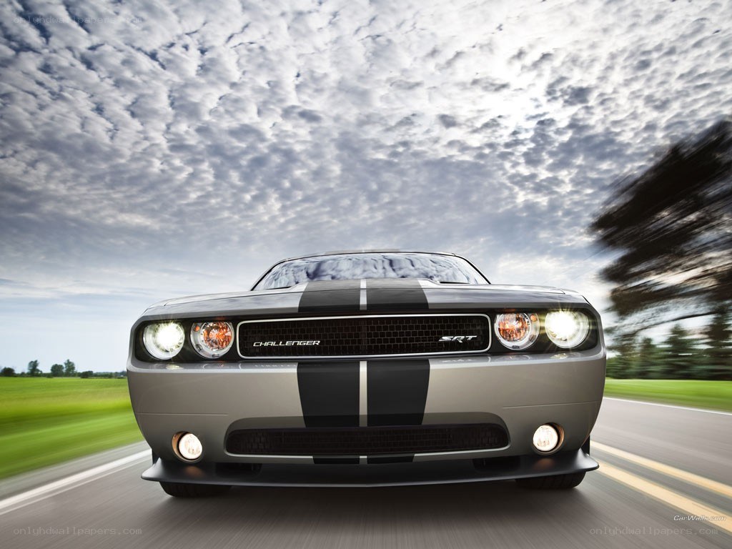 Dodge Challenger SRT in motion
