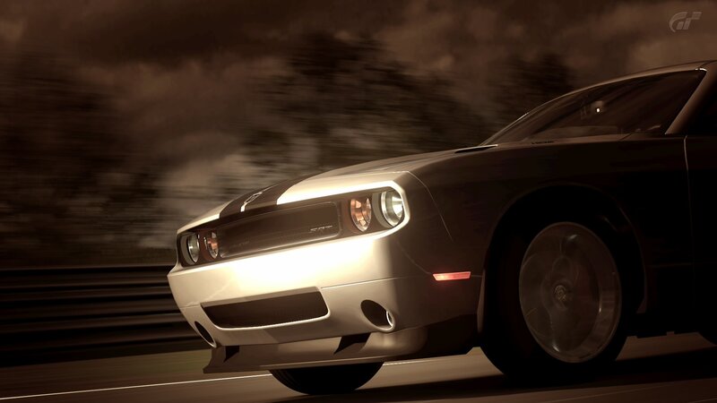 Dodge Challenger SRT in motion