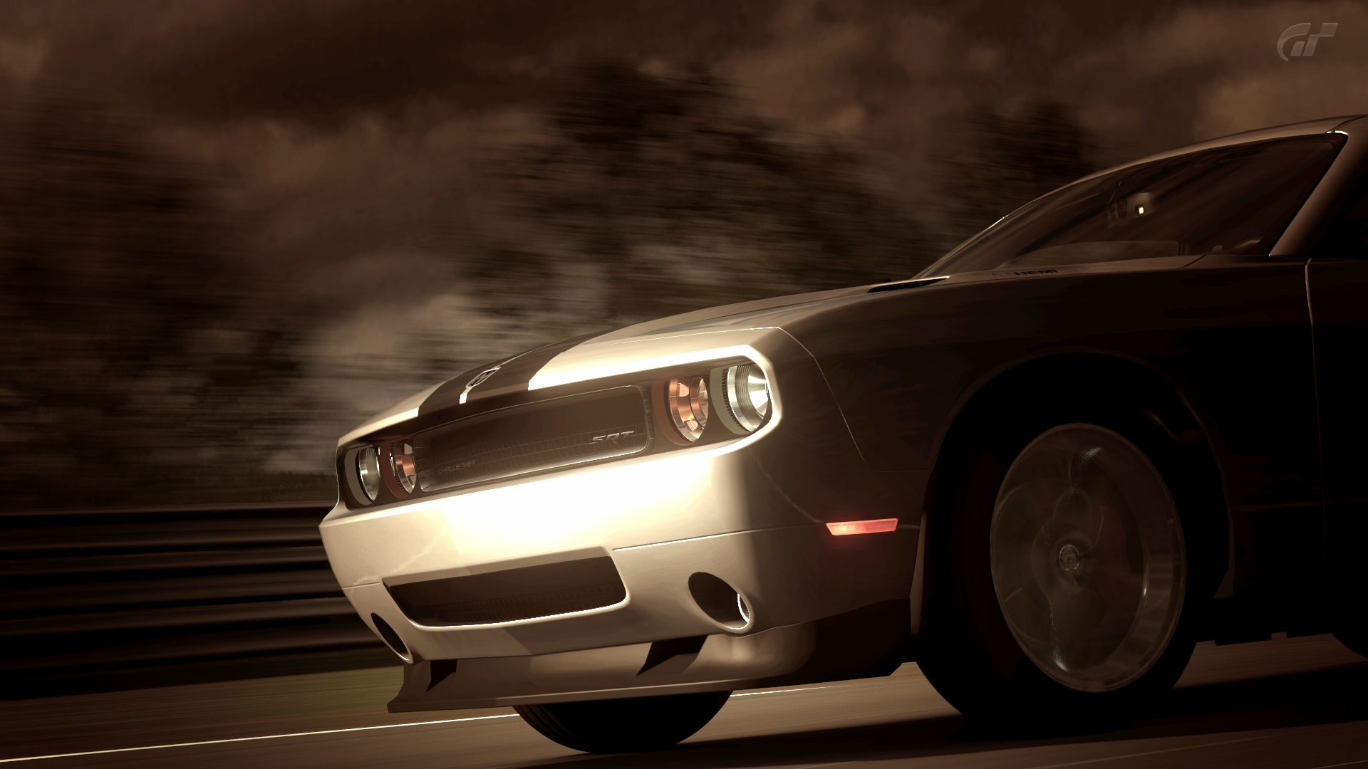 Dodge Challenger SRT in motion