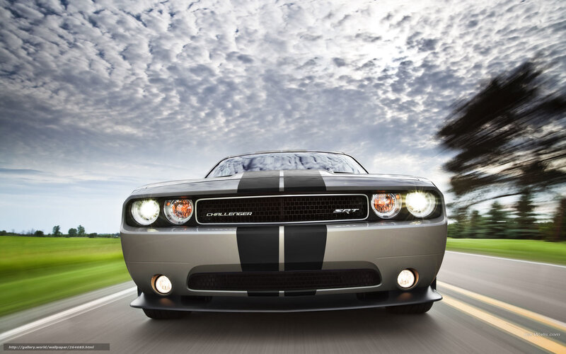 Dodge Challenger SRT in motion