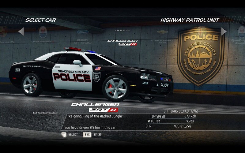 Dodge Challenger SRT8 police car