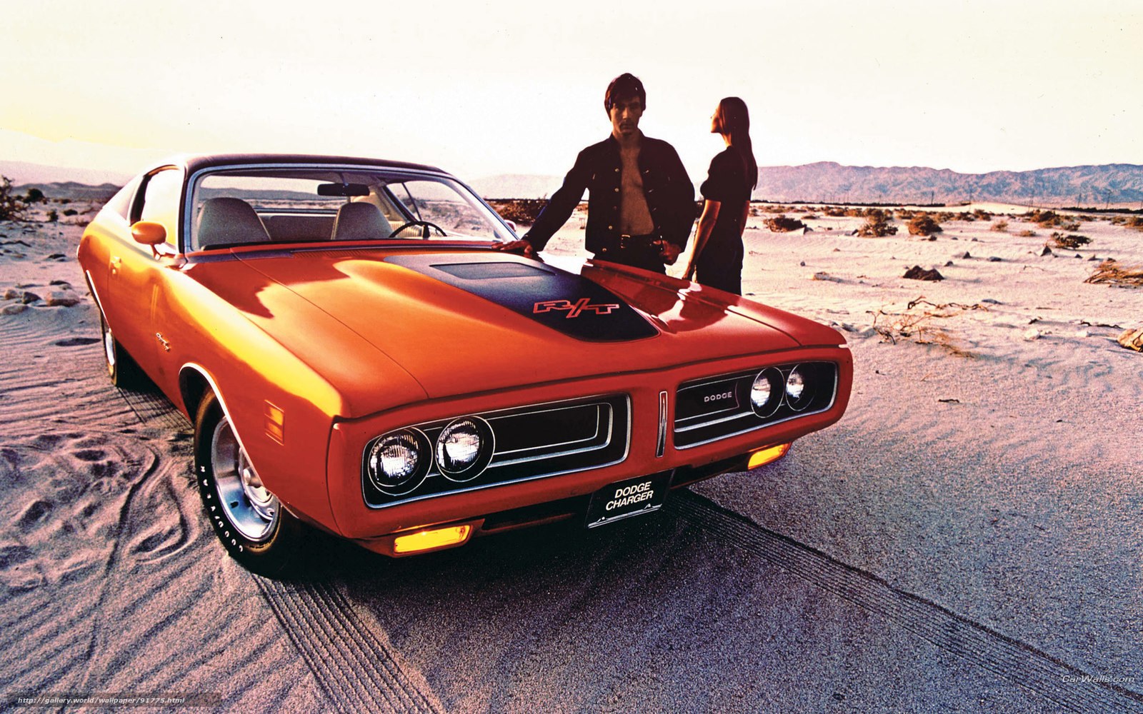 Dodge Charger in desert
