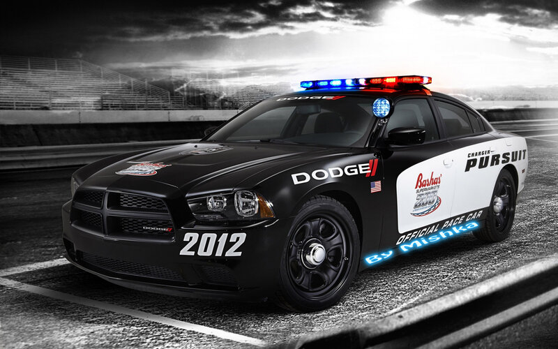 Dodge Charger Police Car — Black