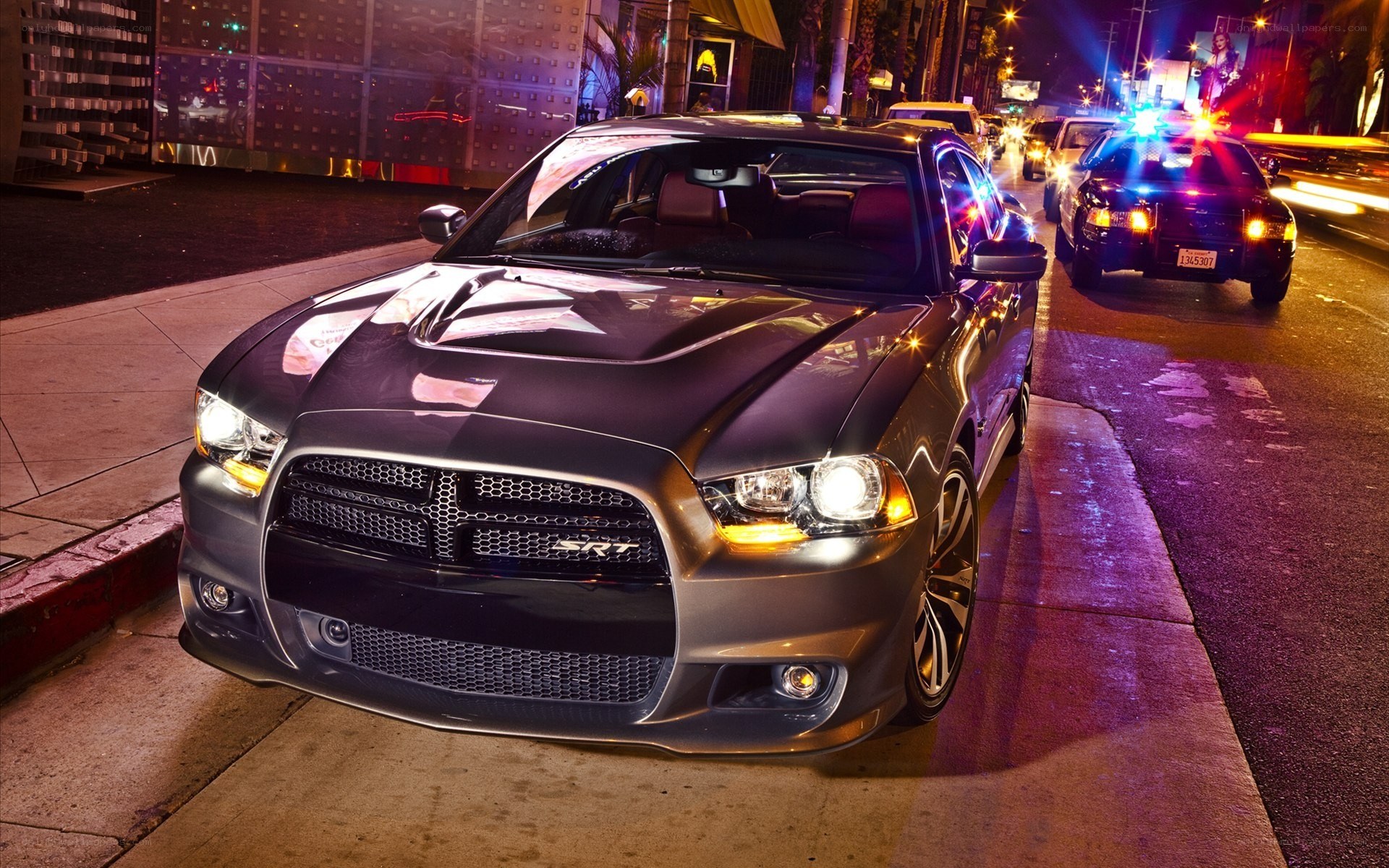 Dodge Charger SRT at night
