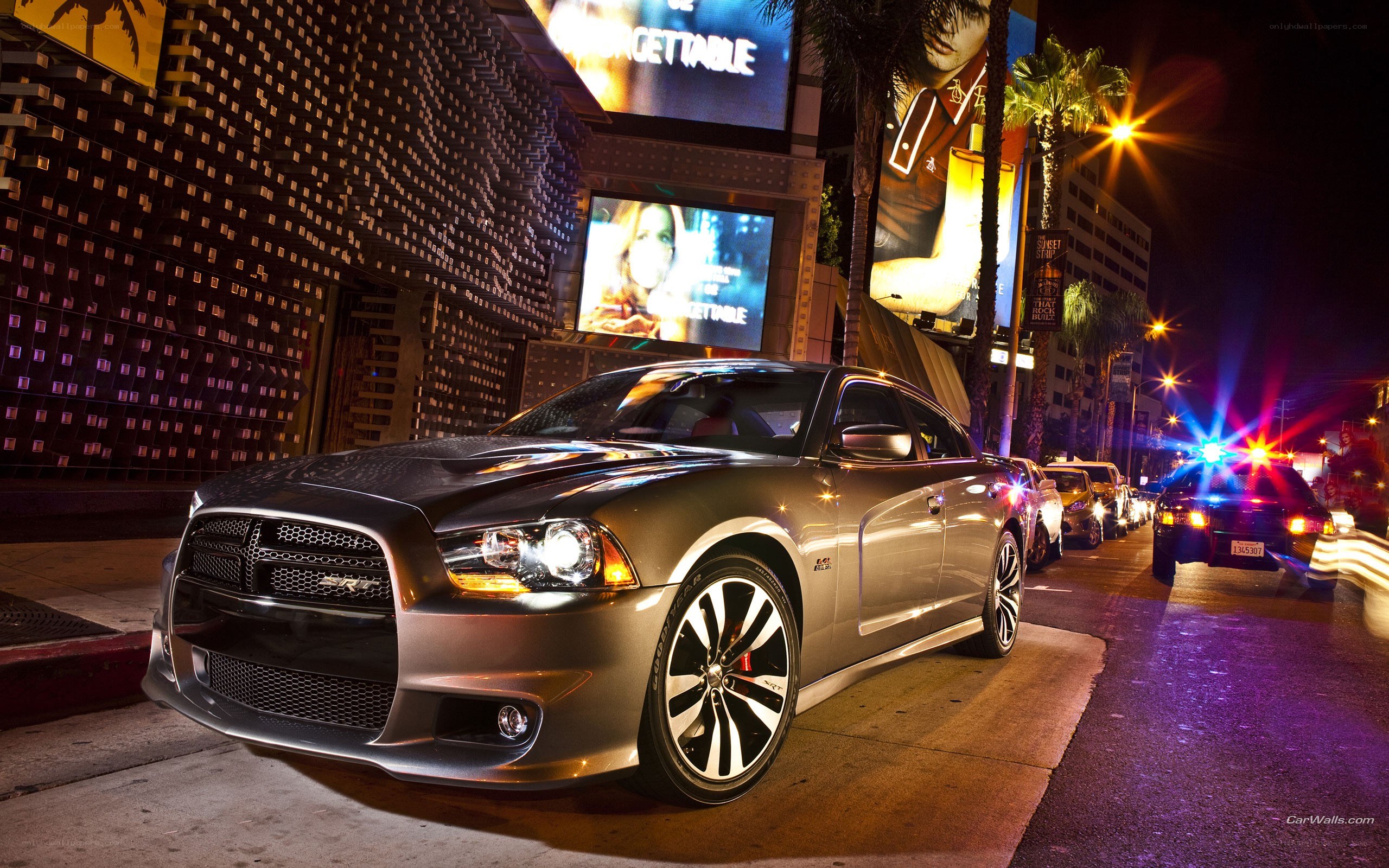 Dodge Charger SRT8 at night