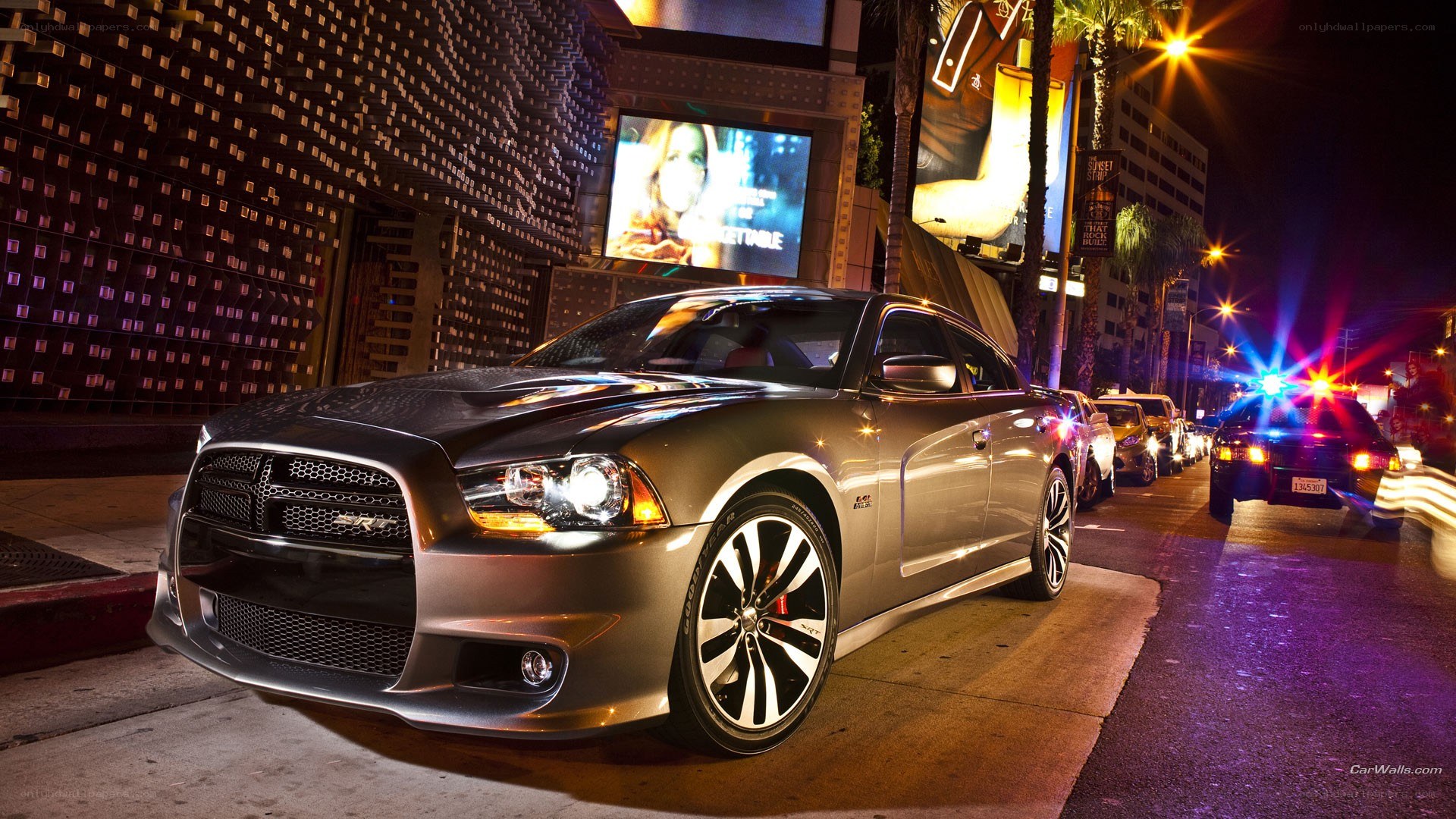 Dodge Charger SRT8 at night