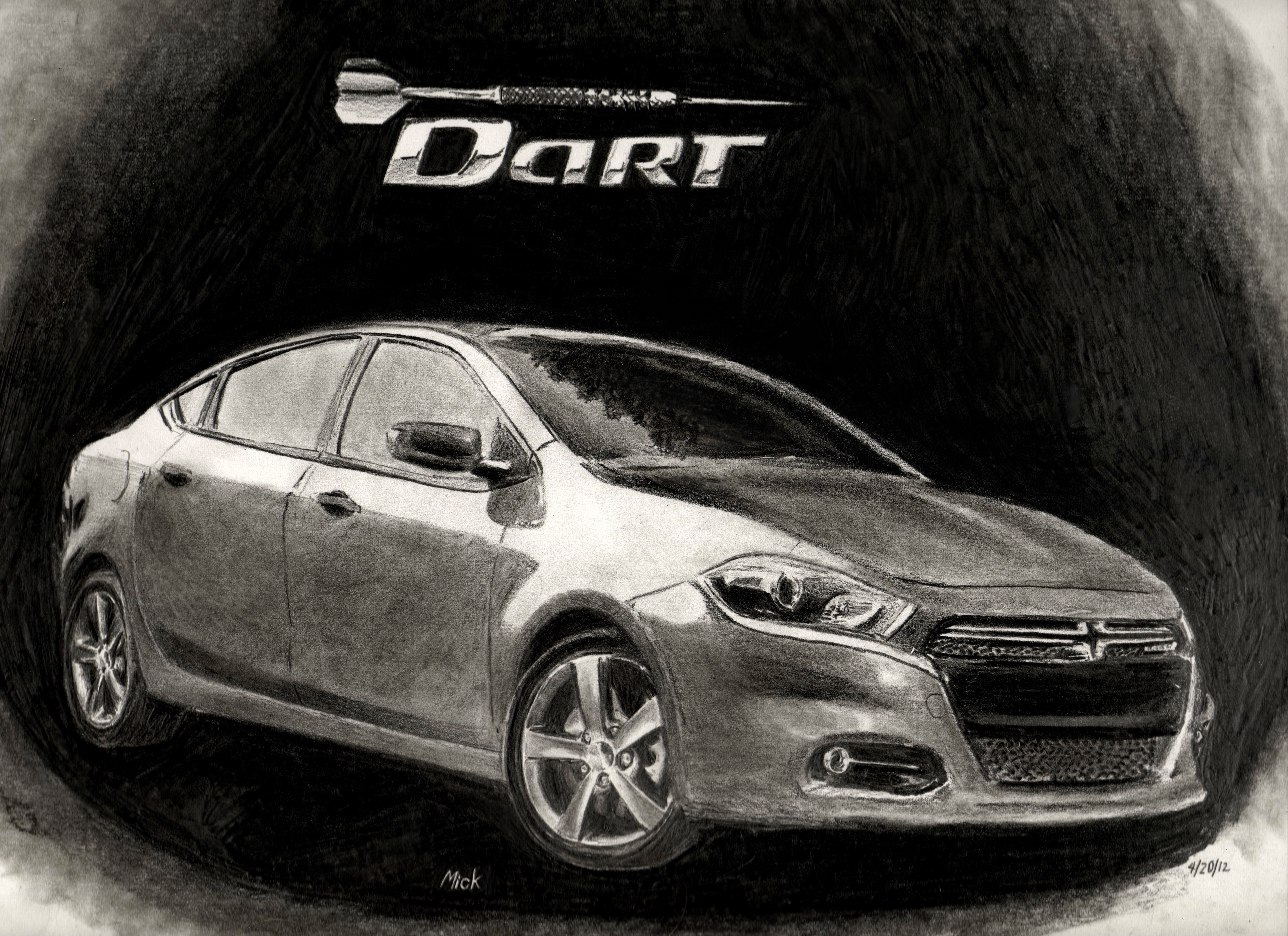 Dodge Dart Car Drawing
