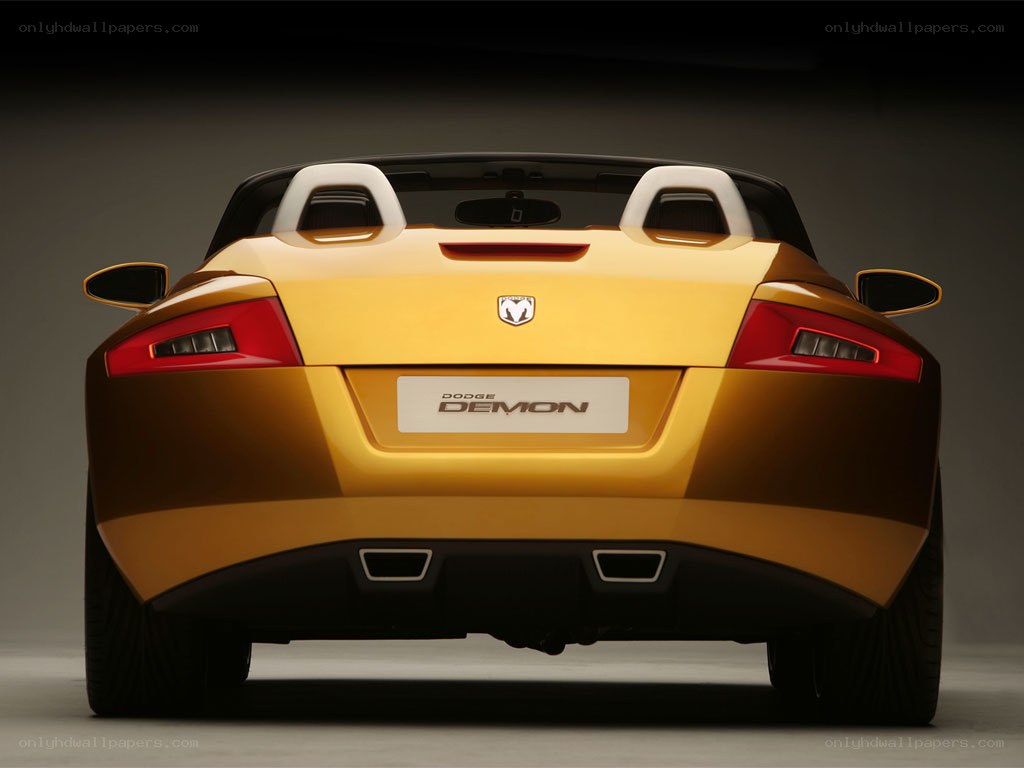 Dodge Demon concept car rear view