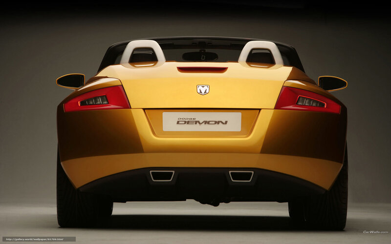 Dodge Demon concept car rear view