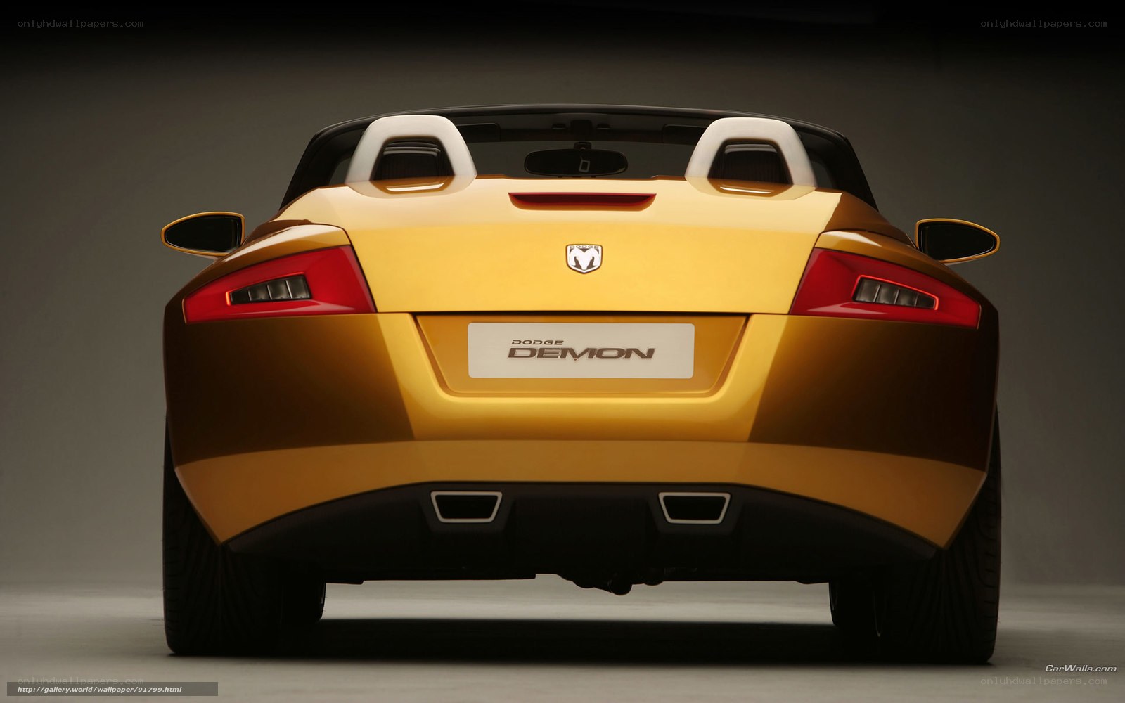 Dodge Demon concept car rear view
